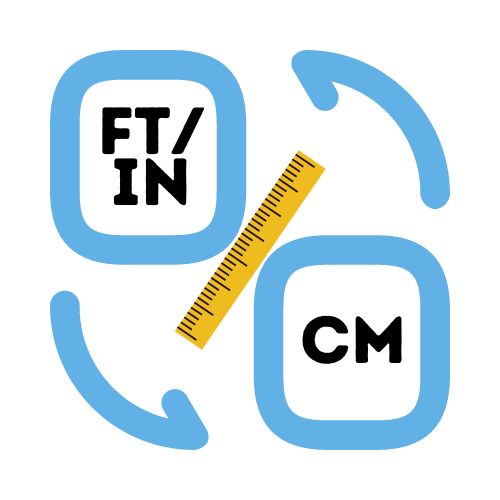 Convert Feet and Inches to CM Icon