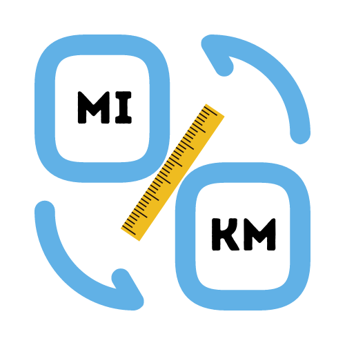 Convert Kilometers to Miles Icon