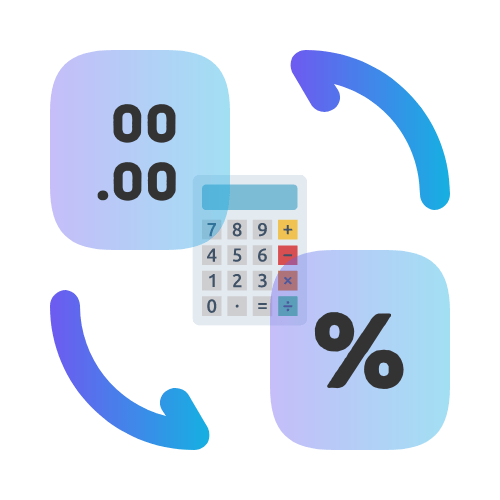 Decimal to Percent Calculator Icon