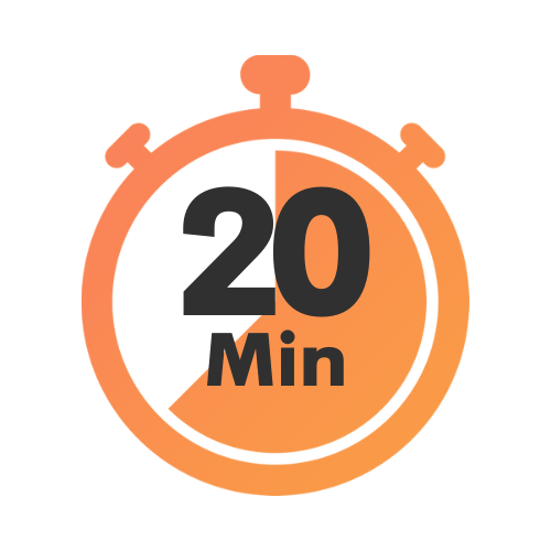 20 Minute Countdown Timer with Full Screen Icon